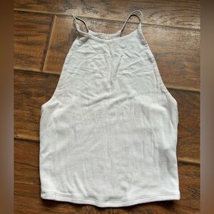 Garage White High Neck Tank Size XS